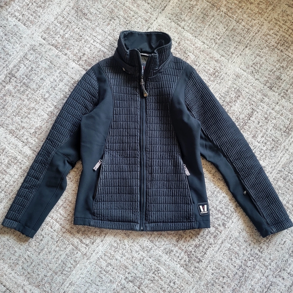Vuarnet Black Pro-line V Team Quilted Sports Outdoor Performance Women's Jacketβ
